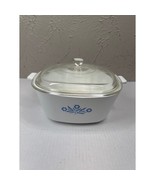 CorningWare Blue Cornflower Casserole Dish With Lid 2 1/2 Qt - P-2 1/2-B... - $464.68 MXN