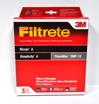 3M Filtrete Riccar and Simplicity Style A Synthetic Vacuum Bags - £3.15 GBP