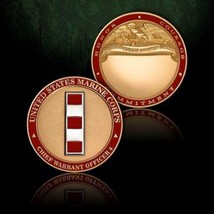MARINE CORPS CHIEF WARRANT OFFICER 4  1.75&quot; CHALLENGE COIN - £31.59 GBP