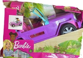 Barbie Off Road Jeep Vehicle Car Rolling Wheels In Purple With Seat Belts. NOTES - £14.87 GBP