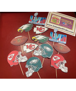 Super Bowl LIX 59 Kansas City Chiefs VS Philadelpha CupCake Toppers - $23.93 CAD