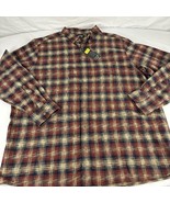Solaris Flannel 2XT Shirt RUST TAN PLAID Mens Multicolored - €24,56 EUR