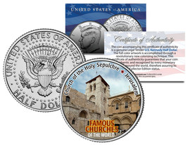 Church Of The Holy Sepulchre *Famous Churches* Jfk Half Dollar Us Coin Jerusalem - £6.73 GBP