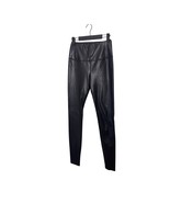 Wilfred Free Aritzia Black Daria Faux Leather Pants Leggings Elastic Wai... - $736.23 MXN