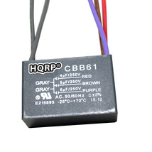 Capacitor for Hampton Bay Ceiling Fan 4uf+5uf+6uf 5-Wire CBB61 Replacement - £13.33 GBP