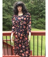 VINTAGE GOOD TIMES 2-PIECE FLORAL SKIRT SET SUIT MEDIUM MADE IN USA - £18.49 GBP