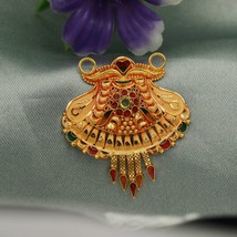 22kt gold indian locket 22k gold pendant necklace indian traditional manglesutra - £555.68 GBP