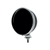 7&quot; Black Dietz Semi Truck Headlight Lamp Bucket Housing w/ Chrome Rim &amp; ... - £18.30 GBP