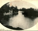 Huron River From Monroe Street Monroeville Ohio OH 1911 DB Postcard - $13.32