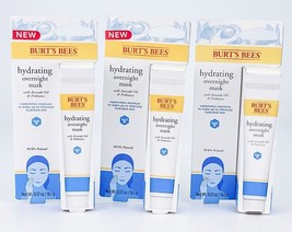 Burts Bees Hydrating Overnight Mask Avocado Oil And Probiotics .57Oz Ea Lot Of 3 - £9.12 GBP