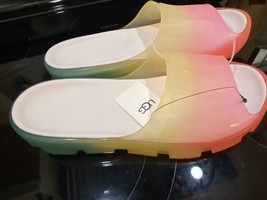 UGG Womens Jella Watercolors Slides Sandals Size 8 Rainbow - £46.46 GBP