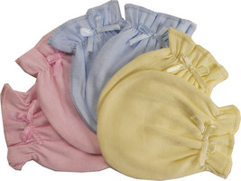 Bambini Newborn (0-6 Months) Unisex Yellow Infant Mittens 100% Cotton Ye... - $9.34