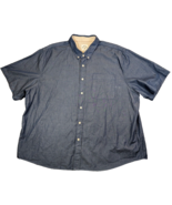 Dubinik Shirt Blue Men&#39;s Customized Version Button Down 3XL size XXXL - $9.78