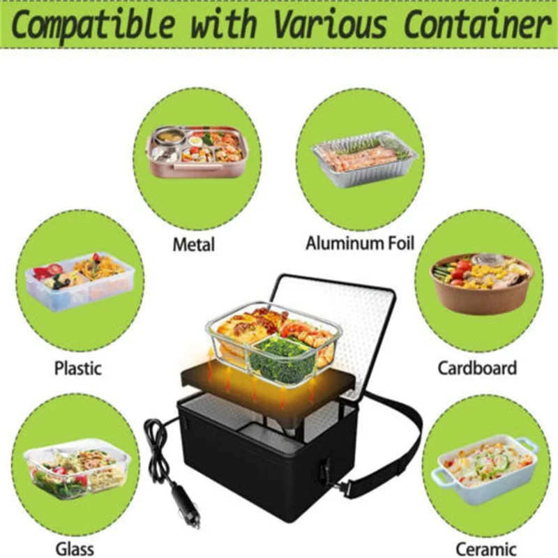 Portable Mini Car Microwave 12V Electric Oven Fast Heating Picnic Box for Trav - £24.59 GBP