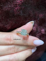 Vintage Filigree Ring, Forever One Ring, Engagement Ring, Cushion Diamond Ring - £78.30 GBP