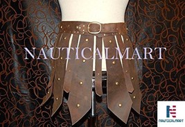 Nauticalmart Roman Gladiator Leather Skirt Halloween Sca, Larp Costume - £154.64 GBP