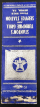 VTG Texaco Stanton&#39;s Turnpike Grill &amp; Service Station Matchbook Cover Ir... - $9.49