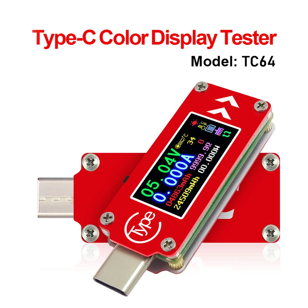 TC66/TC66C TC64 Type-C PD Trigger USB-C Voltmeter Ammeter Voltage 2 Way Current  - £232.29 GBP