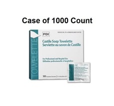 Case of 1000 - PDI Castile Soap Towelette 7.7&quot; x 5&quot; Individually Packet - $74.24