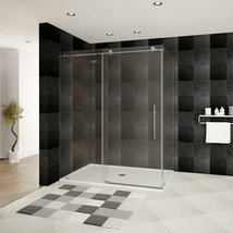 44-48&quot;W x 76&quot;H x 36&quot;D Shower Enclosure ULTRA-C Brushed Nickel by LessCare - £755.40 GBP