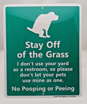 Keep Off of The Grass: No Pooping or Peeing: Free Lawn Stakes (Metal) - £11.72 GBP