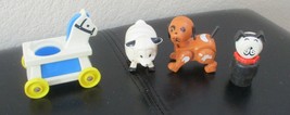 Vintage Fisher Price Little People Dog, Sheep, Rocking Horse &amp; Puppy - £13.30 GBP