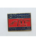McDonalds Norwood 100% Parts &amp; Supplies 1994 Collectible Pinback Pin But... - £8.68 GBP