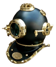 Maritime Solid Brass Nautical U.S Navy Divers Mark V 18&quot; Diving Helmet - £184.34 GBP
