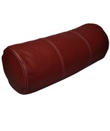 Bolster Cover Leather Cushion Pillow Soft Case Yoga Neck Roll Genuine La... - $40.00+