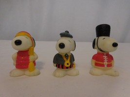 McDonald&#39;s Snoopy Around the World Tour Toy Lot of 3 1999 Peanuts  - £8.55 GBP