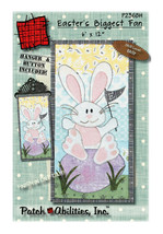 Patch Abilities Easters Biggest Fan Pattern with Button and Hanger P236BH - £27.50 GBP
