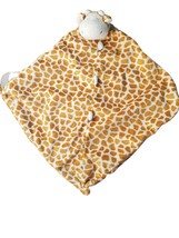 Infant Lovey Giraffe Baby Blanket 12x12 Brown Infant Baby Crib Toy - £10.21 GBP