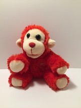 Monkey Stuffed Animal Plush Toy Chrisha Playful Plush Whistles Valentine's Day - $3.08