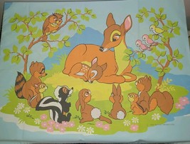 Vintage Disney Bambi Pillowcase – 1970s Sears Percale – Walt Disney Prod... - $25.00