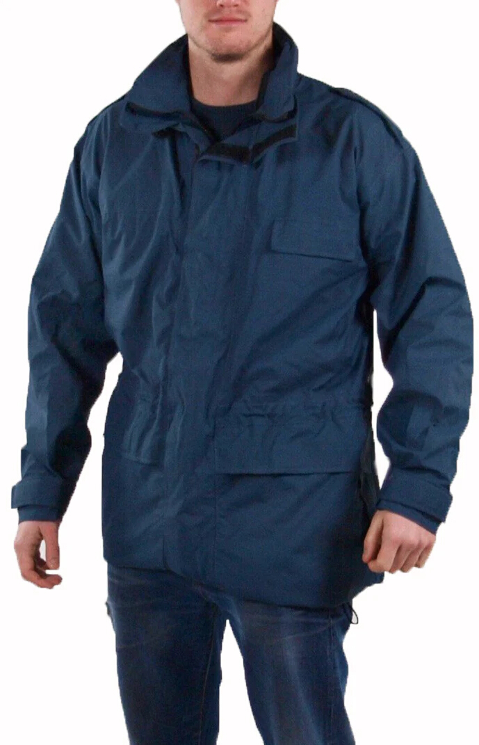 British Air Force blue goretex Jacket parka RAF military army raincoat lined - $35.00 - $40.00