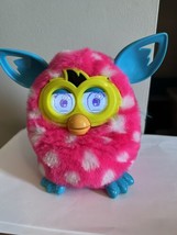 Furby Boom Hasbro 2012 Hot Pink With White Polka Dots bllue ears Tested ... - $19.80