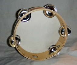 7&quot; Wood TAMBOURINE W/Jingles Folkloric Dance Performance Or Church From ... - £11.03 GBP