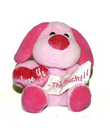 Dan Dee Collectors Choice Pink Dog Love You Ya This Much Plush Stuffed A... - £19.38 GBP