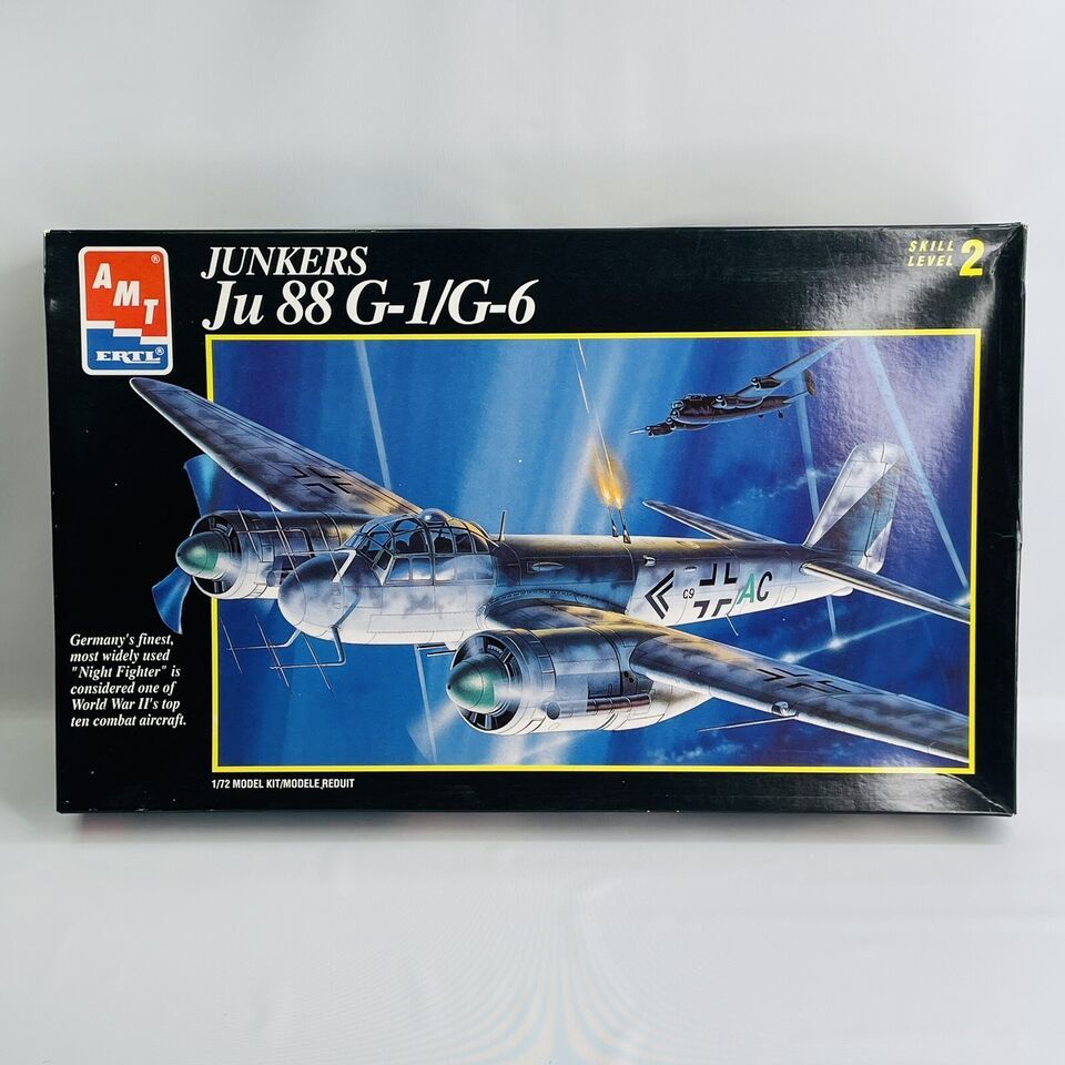 1/72 AMT Junkers Ju 88 G-1/G-6 German Luftwaffe Night Fighters WWII - Open Box - $16.82