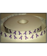 Purple Cancer Awareness Grosgrain Ribbon  - £7.79 GBP