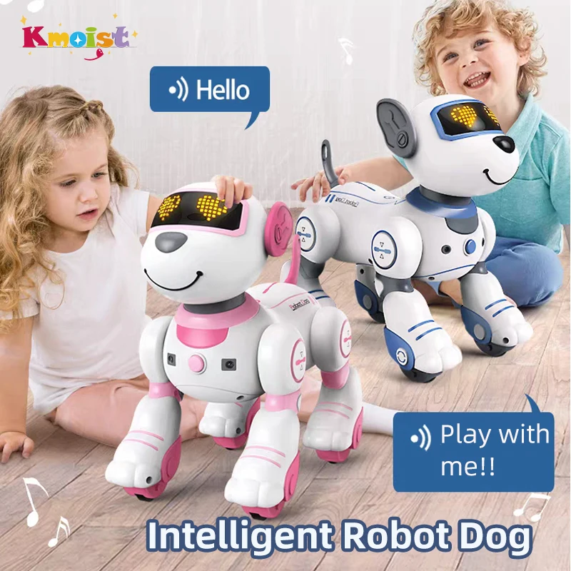 Intelligent Remote Control Robot Dog Electronic Stunt Voice Command Programmable - £56.84 GBP+