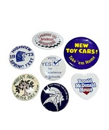 Vintage Collectible Pinback Button Lot - Novelty &amp; Event Designs - $26.20 CAD