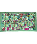 Indian Handmade Embroidered Patchwork Old Hanging Wall Art Vintage Tapestry - $34.99