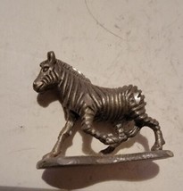 Vintage Fine Pewter Miniature Figure Figurine Collectible Zebra - £11.71 GBP