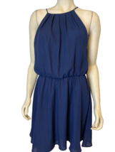 Pixi + Ivy Navy Spaghetti Strap Dress Lined Size L - $14.24