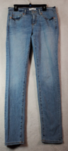 LOFT Jeans Womens Size 0 Blue Denim Cotton Pockets Flat Front Skinny Leg Casual - £13.11 GBP