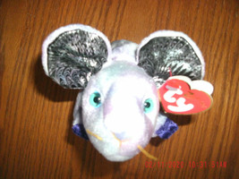 Ty Zodiac Beanie Rat w/ tags mint condition plush stuffed animal purple - £5.19 GBP