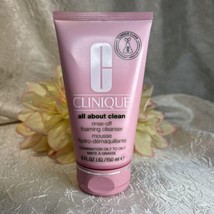 Clinique All About Clean Rinse-Off Foaming Cleanser 5.0 oz/150 ml NWOB Free Ship - £12.36 GBP