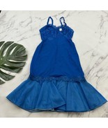 Vanity Fair Womens Vintage Slip Nightie Gown Size 32 New Blue Mermaid La... - $58.20 CAD