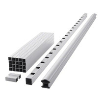 Deck Railing Kit Classic 94 In. White Composite With Top Bottom Rail Bal... - $287.99